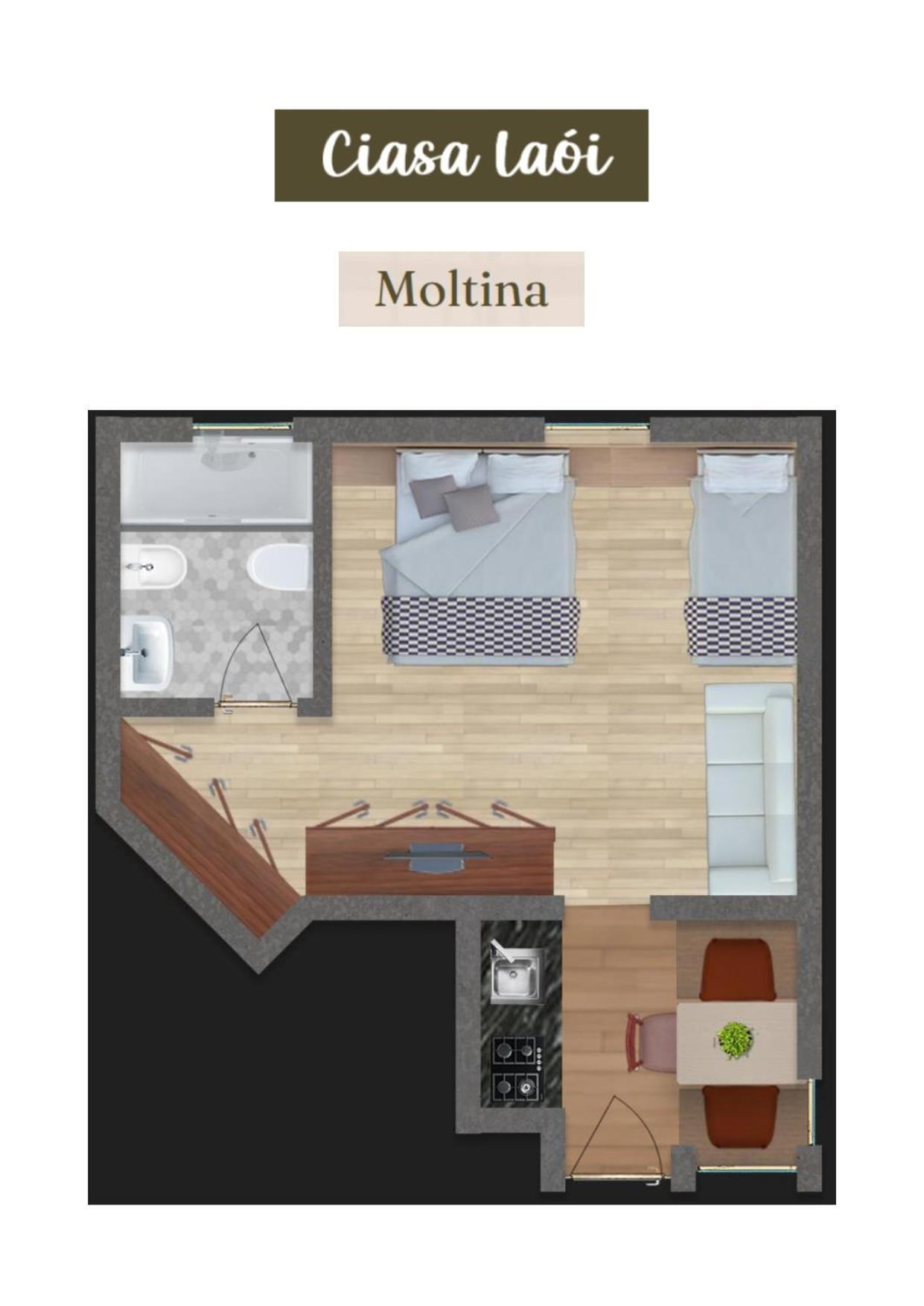 Apartment Ciasa Laoi サン・カッシアーノ エクステリア 写真